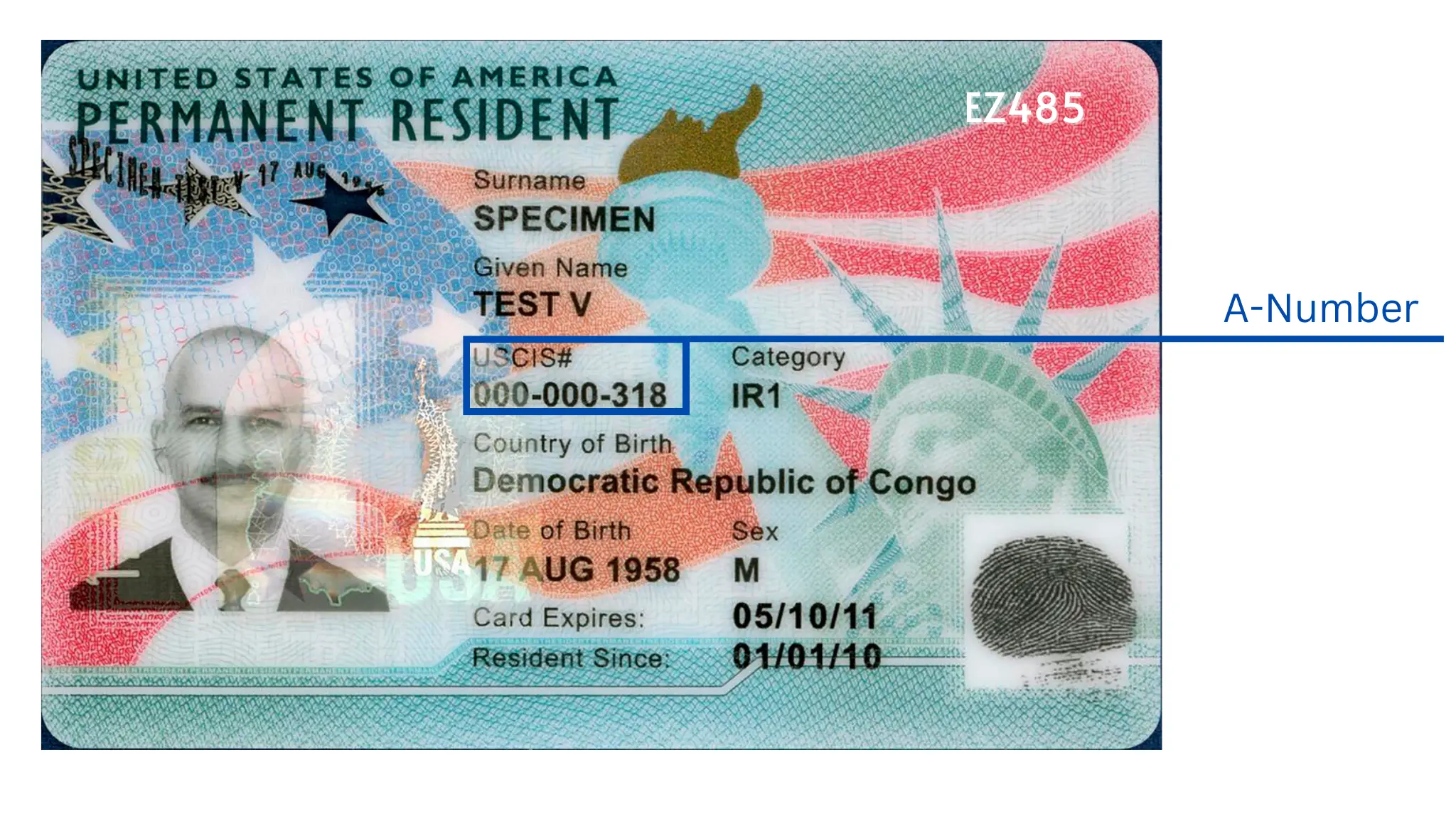 Green-Card-A-number Green-Card-A-number